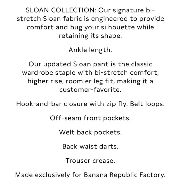 Banana Republic Sloan Pant - Black and White Pattern - Picture 10 of 11